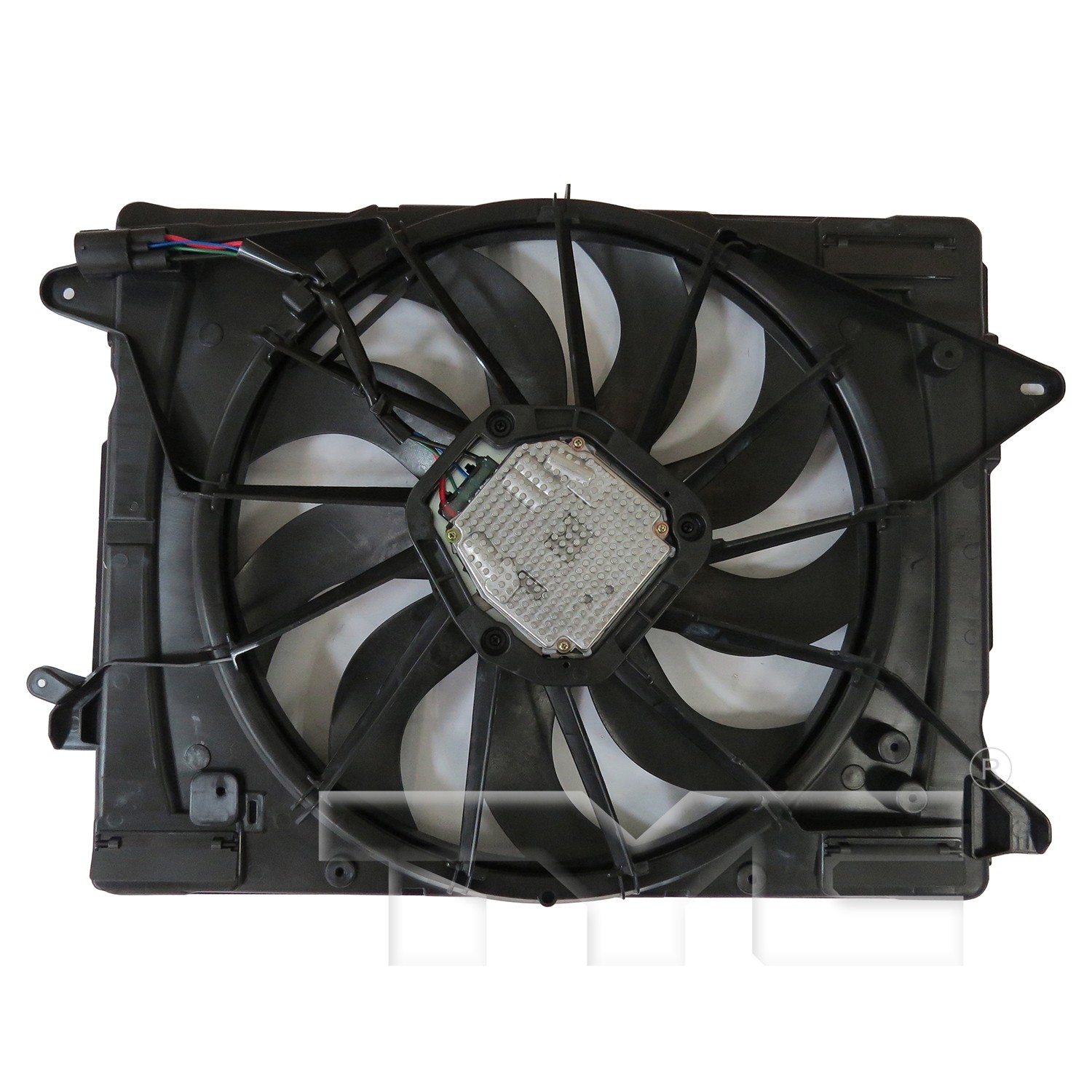 TYC Dual Radiator and Condenser Fan Assembly - 2