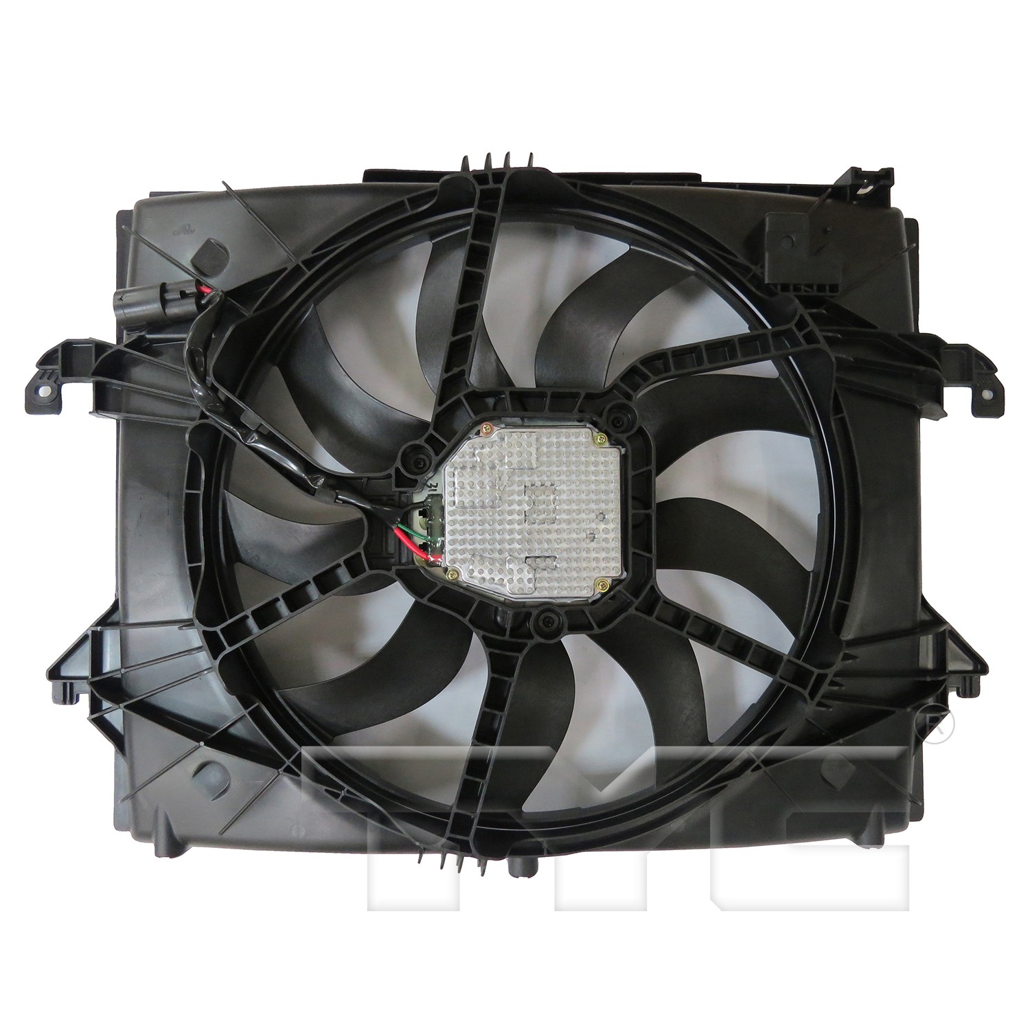 TYC Dual Radiator and Condenser Fan Assembly - 2