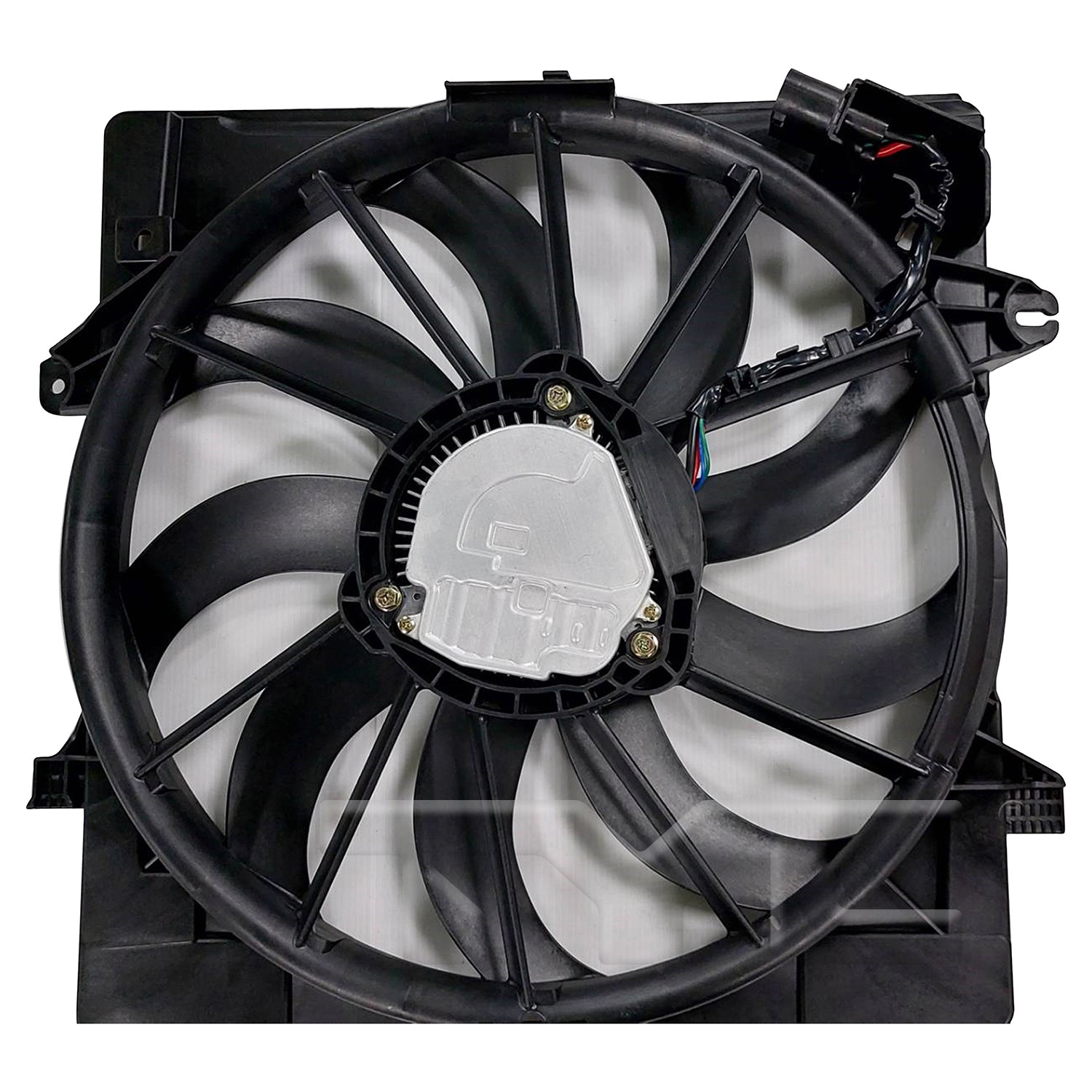 TYC Dual Radiator and Condenser Fan Assembly - 2