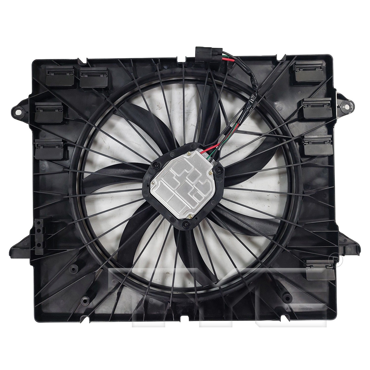 TYC Dual Radiator and Condenser Fan Assembly - 2