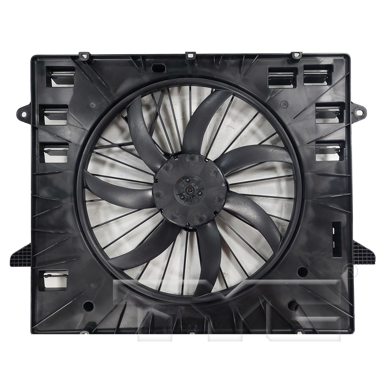 TYC Dual Radiator and Condenser Fan Assembly - Main Image