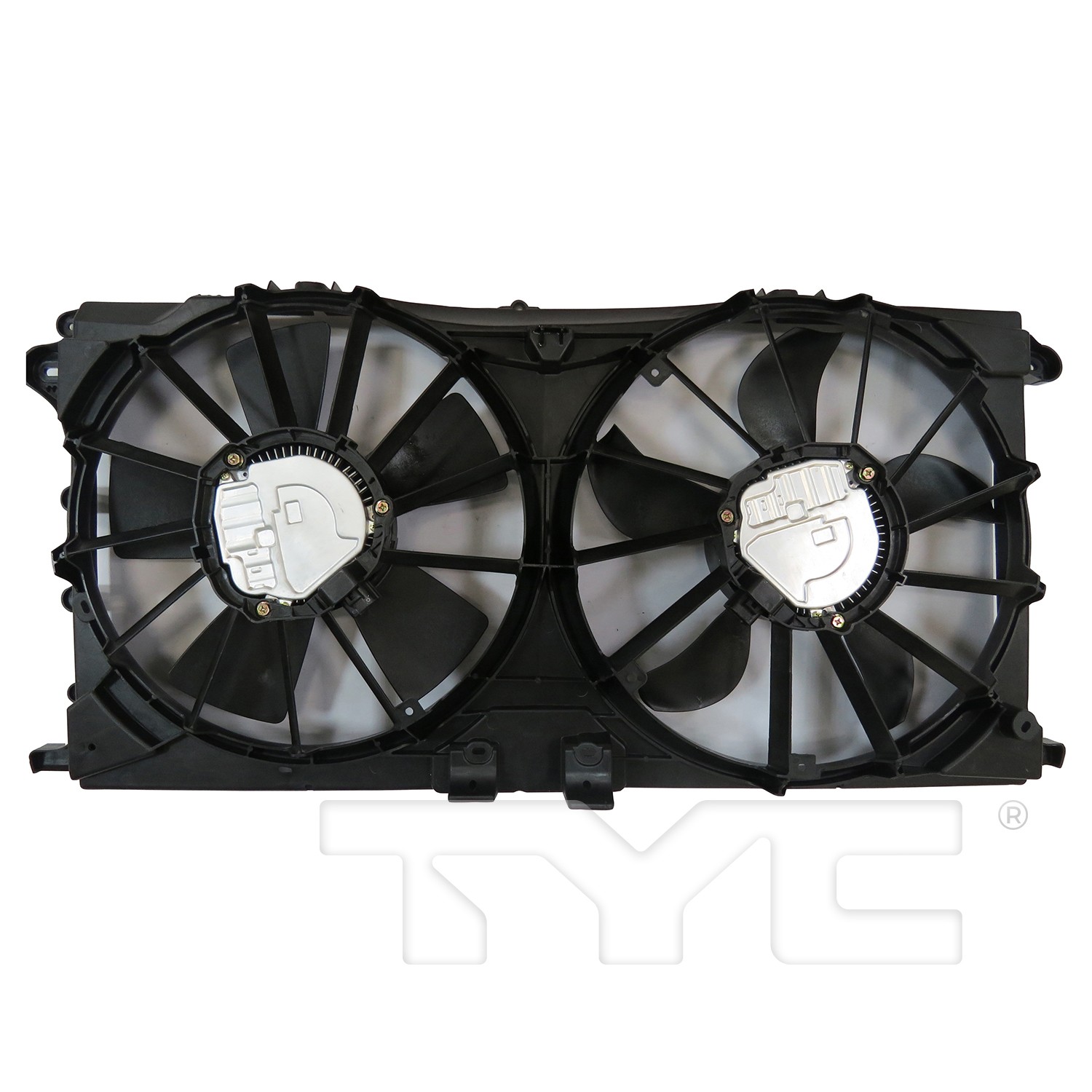 TYC Dual Radiator and Condenser Fan Assembly - 2