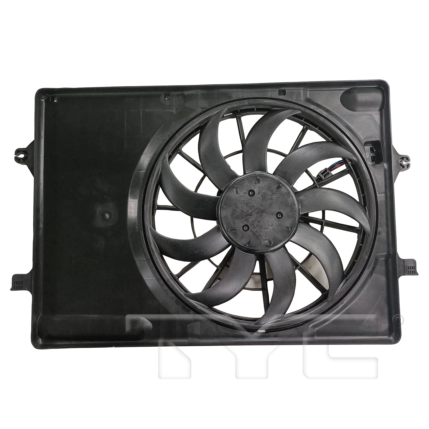 TYC Dual Radiator and Condenser Fan Assembly - Main Image