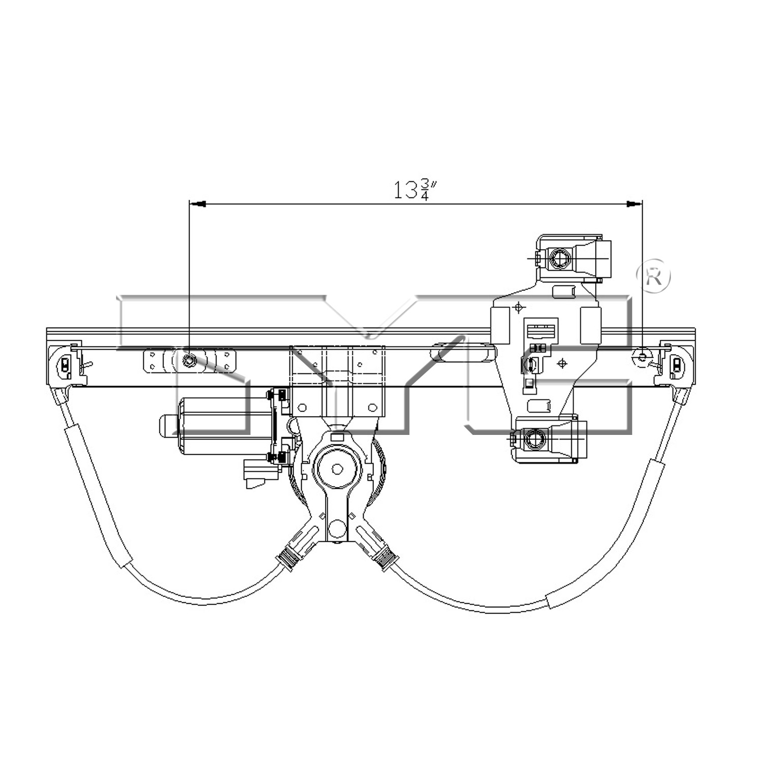 TYC Window Motor and Regulator Assembly - Main Image