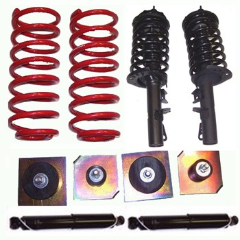 Air Spring to Coil Spring Conversion Kit - Front and Rear - Lincoln (1997-2002)